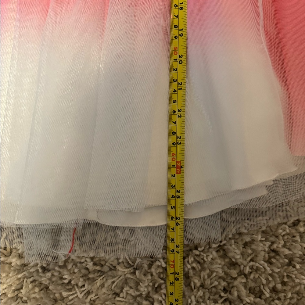 Homecoming Dress Ombre Pink to White, Short, Strapless - Picture 5 of 6